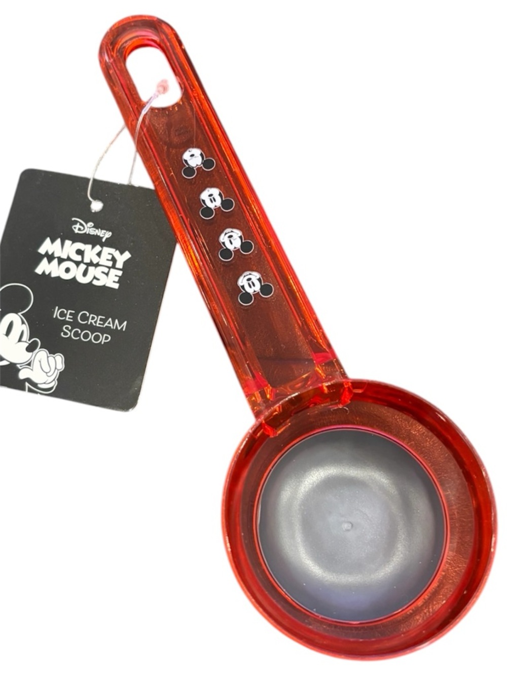 Disney Red Mickey Mouse Ice Cream Scoop with Black Accents